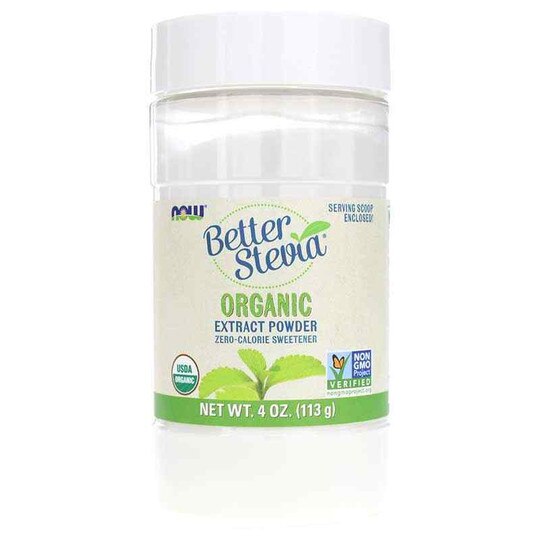Better Stevia Organic Extract Powder, NOW